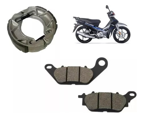 Kit Balatas Delanteras Y Traseras Yamaha Crypton 110