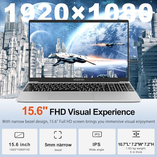 Laptop Wozifan 15,6 6gb Ddr4 256gb Ssd Win 11 Intel J4105