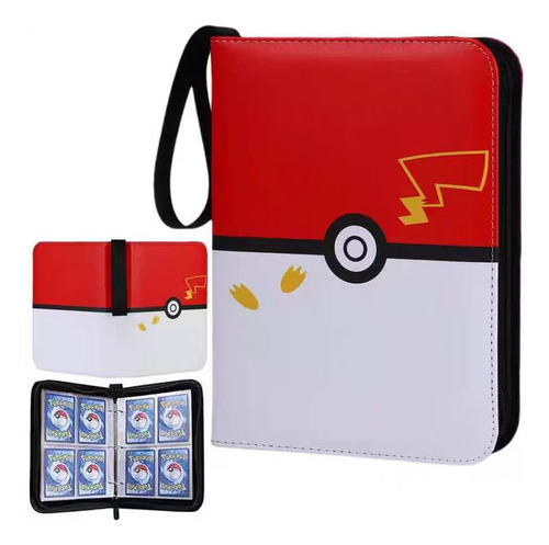 Tarjetero Pokémon 4 Bolsillos 400 Cartas Álbum Ff