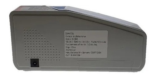 Imagen 2 de 4 de Maquina De Contar Billetes Contadora Portatil Detecta Falsos
