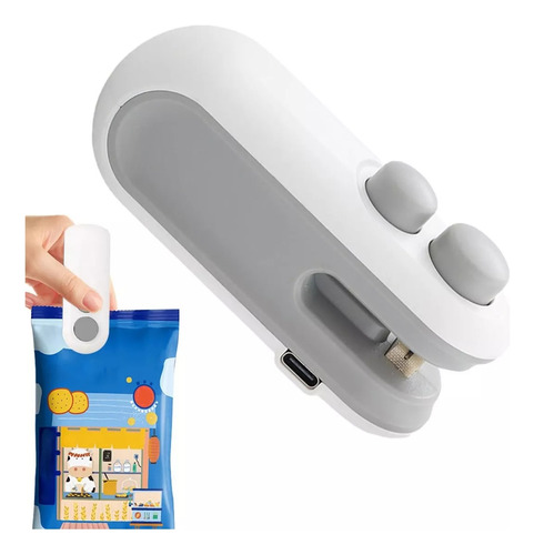 Mini Selladora De Bolsas Plásticas Portátil Recargable