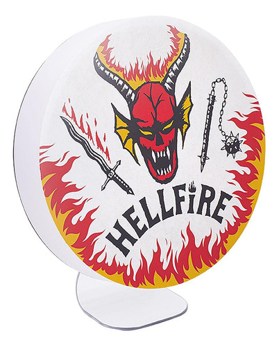 Luz De Montaje Hellfire Club Logo Stranger Things Color De La Estructura Color De La Pantalla