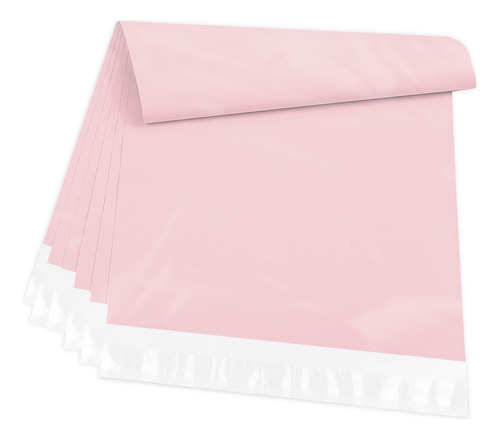 Mu:4life 200 Bolsas Sobres De Plástico Para Paquetería Color Pink