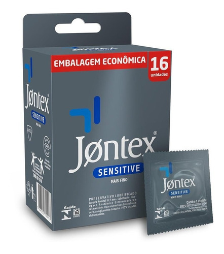 Preservativo Sensitive 16 Unidades Jontex