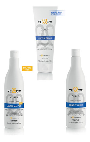  Shampoo Condicionador E Leave In Yellow Curls