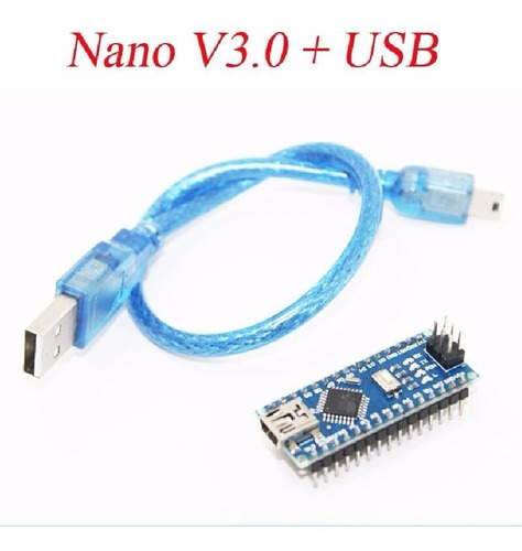 Tarjeta Desarrollo Compatible Arduino Nano Ch340 + Cable Usb