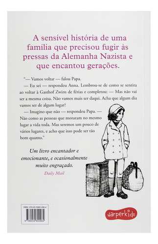 Livro Quando Hitler Roubou O Coelho Cor-de-rosa por Judith Kerr 1ª Edição 2024 em Português Editora HarperKids