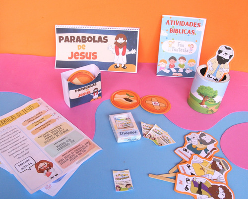 Kit De Recursos Visuais Bíblicos - Parábolas De Jesus