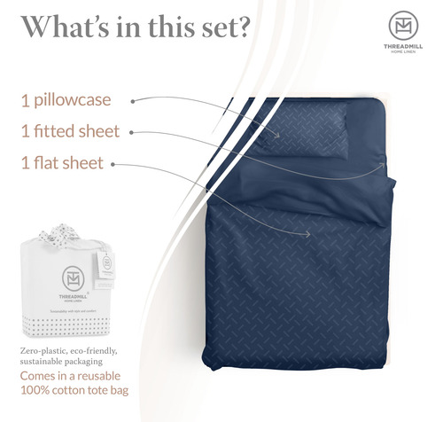Juego De Sábanas Individuales De Algodón Threadmill |