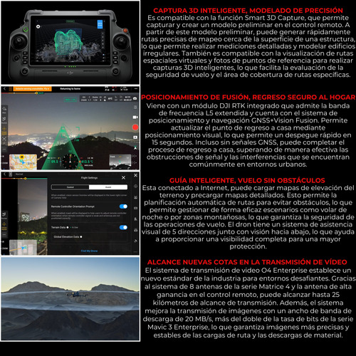 Dron Enterprise Dji Matrice 4t Cámara Térmica Función Ia