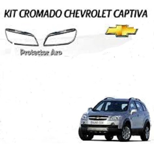Kit Cromado Chevrolet Captiva Solo (faros) 