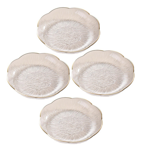 2 Elegante Juego De Platos De Ensalada 4 Transparente