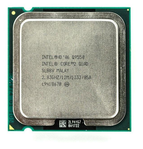 Procesador Intel Core 2 Quad Q9550 AT80569PJ073N  de 4 núcleos y  2.8GHz de frecuencia