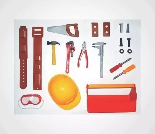 Kit Ferramentas 20pcs C/ Capacete Engenheiro Líder 2381
