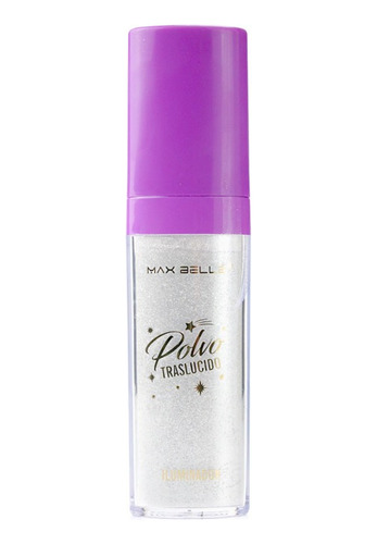 Polvo De Hadas Max Belle Iluminador D Rostro Cuerpo Plateado