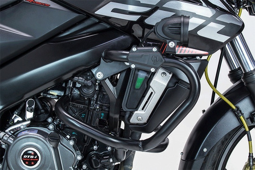 Imagen 5 de 10 de Defensas Crash Bar Negras Pulsar Ns 200 Fire Parts