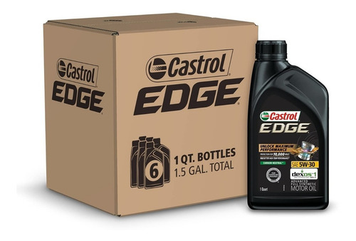 Aceite Castrol Edge Sintetico 5w30 6 Botes/946ml