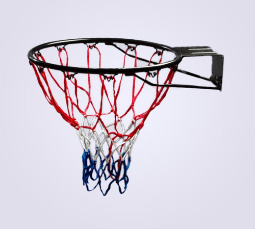 Aro De Basket Negro Oficial 18 Huecos Con Malla Yston