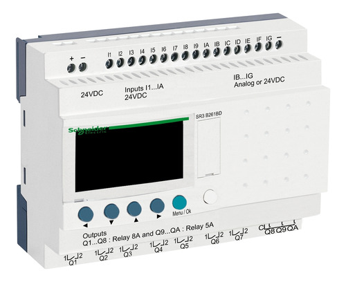 Sr3b261bd Plc Modular Smart Relay, Zelio Logic Sr2 Sr3, 26