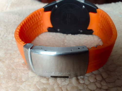 Reloj Deportivo Cronómetro Time Force Naranja Negro Negro-blanco-naranja (Usado)