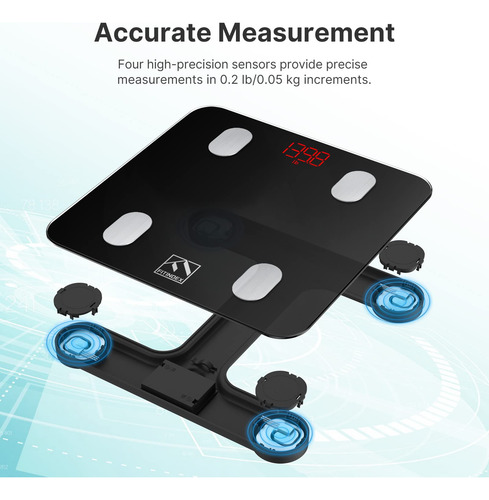 Báscula De Baño Digital Fitindex Precise Body Composition