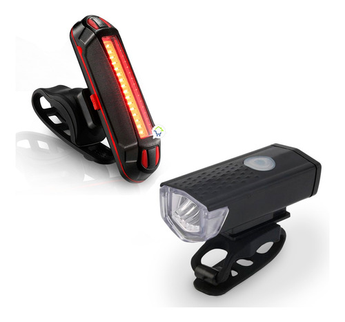 Luz Bicicleta Recargable Delantera Regalo Trasera Qd001of399