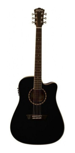 Guitarra Washburn Electroacustica Ad-5ceb Negra Envio Gratis