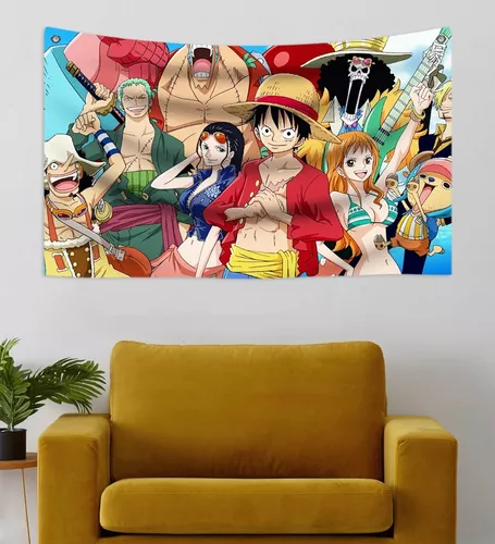 One Piece Luffy Zoro Nami Pegatina de pared Decoración de la habitación