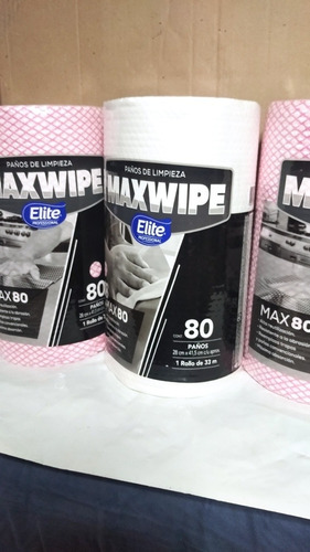 Paño De Limpieza Maxwipe. Rollo De 80 Unid.