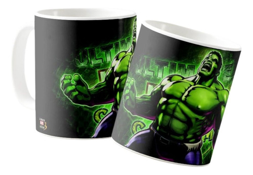 Mug  Hulk Bruce Banner Taza Ceramica 11 Onz