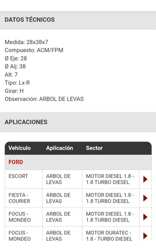 Reten Árbol Levas Escort Courier Focus Fiesta Ka Mondeo 233b