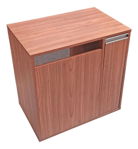 Armário Botijão De Gás Gáz Com Porta Tempero Mdf Cor Madeira