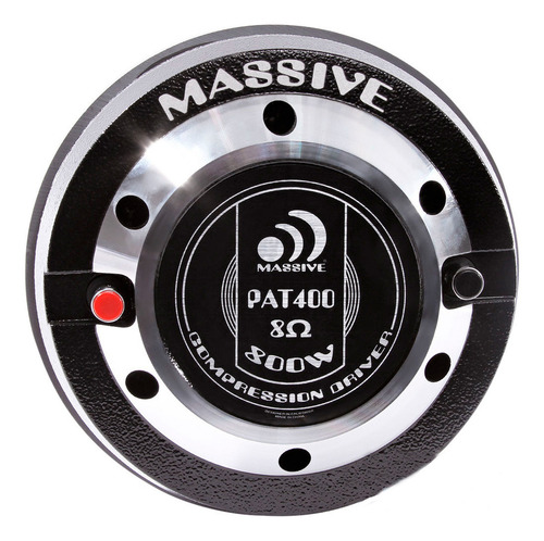 Controlador De Compresión Pat400 2 Massive Audio 400w 4 Ohm Color Negro