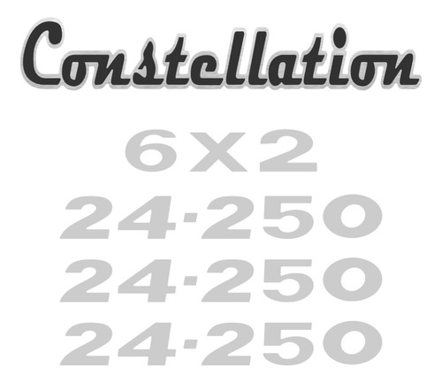 Kit Adesivos Constellation Testeira + Emblemas 24.250 
