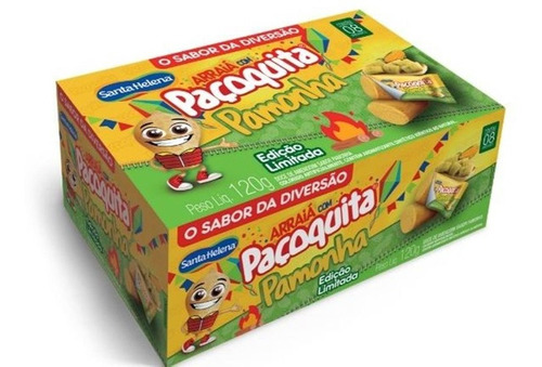 Display Doce De Amendoim Paçoquita Pamonha C/8 Unids De 15g 