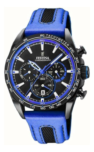 Reloj Festina Hombre Crono Deportivo Cuero F20351.2 Malla Ver Imagen Bisel Ver Imagen Fondo Ver Imagen