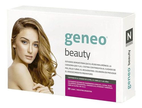 Imagen 1 de 1 de Suplemento En Comprimidos Natufarma Geneo Beauty Coenzima Q10 En Caja De 50ml 30 Un