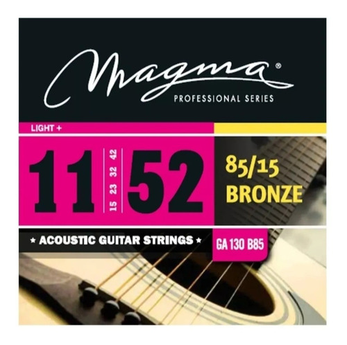 Encordado Cuerdas Guitarra Acustica Magma 011