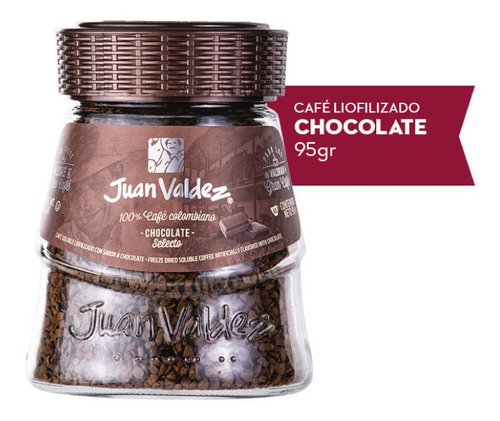Café Soluble Liofilizado Juan Valdez Chocolate Frasco 95 G
