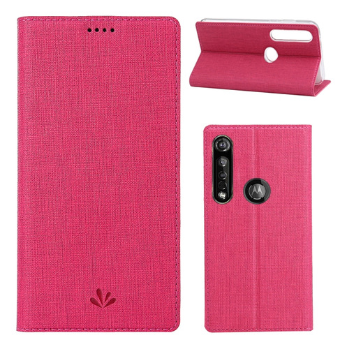 Rosa Para Motorola Moto G8 Plus Vili Magnet Horizontal Flip