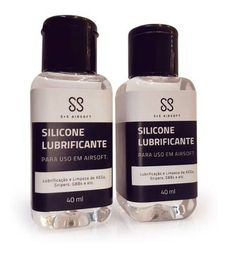 Imagem 2 de 5 de Silicone Airsoft Gbb E Aeg 40ml S&sairsoft. 2 Unidades