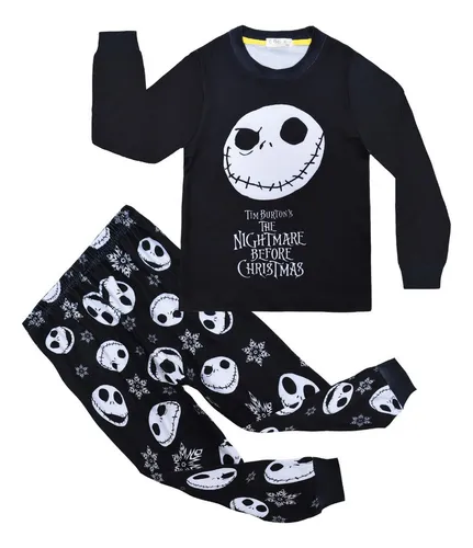 Set Pijamas De Sally Jack Halloween Navidad For Niño Niña