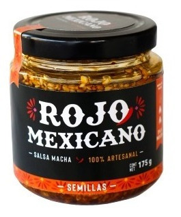 Salsa Macha De Semillas Rojo Mexicano 175 G Pack 12 Piezas