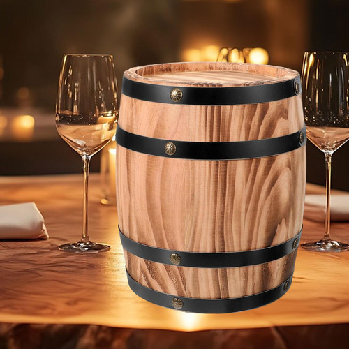 Dispensador De Whisky Retro En Barril De Roble M Marrón