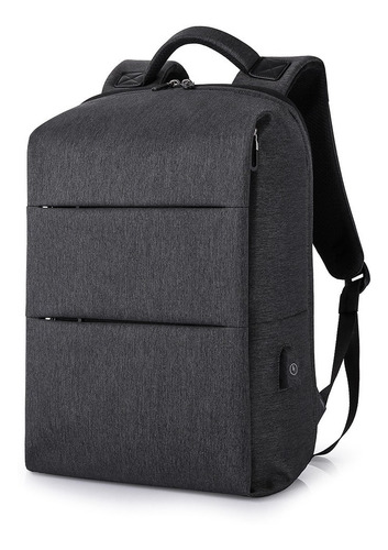 Mochila Executiva Para Notebook Profissional Antifurto Luxo Cor Preto