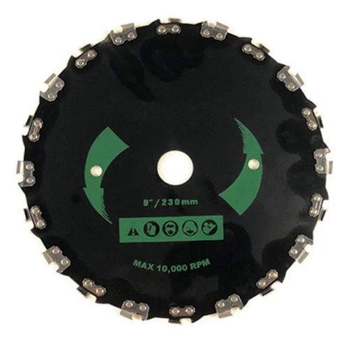 . Disco Desbrozador Con Dientes De Cadena En La Parte Superi