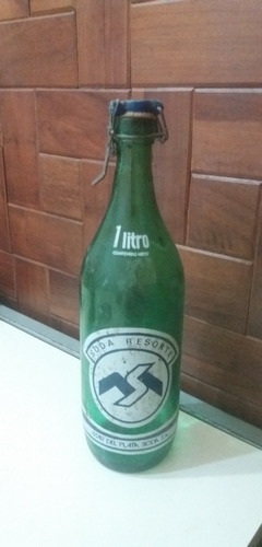 Antigua Botella Soda Resorte Mardel Sifon Vintage Retro