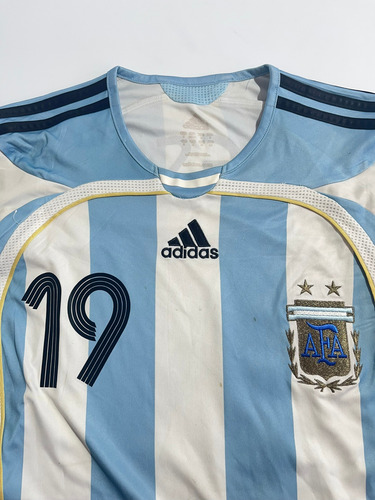 Camiseta Seleccion Argentina 2006 Formotion Adidas #19 Messi (Usado)