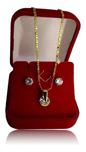 Imagem 4 de 8 de Colar Brinco Banhado Joias De Ouro C/ Garantia