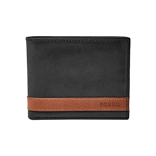 Billetera Cartera De Piel Plegable Para Hombre